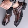 Fashion Lace-Up Oxfords Footwear for Male Wedding Party Office Business Casual Shoe Men Stylish Men's Shoes Formal Leather Shoes for Men