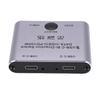 USB C Splitter 8K 60Hz 4K 144Hz 10Gbps PD100W 2 In 1 Out USB C KVM Switcher for 2 Computers Sharing with Cable