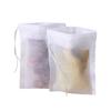 Pack of 100 Drawstring Empty Tea Bags for Loose Tea, Herbs, and Coffee