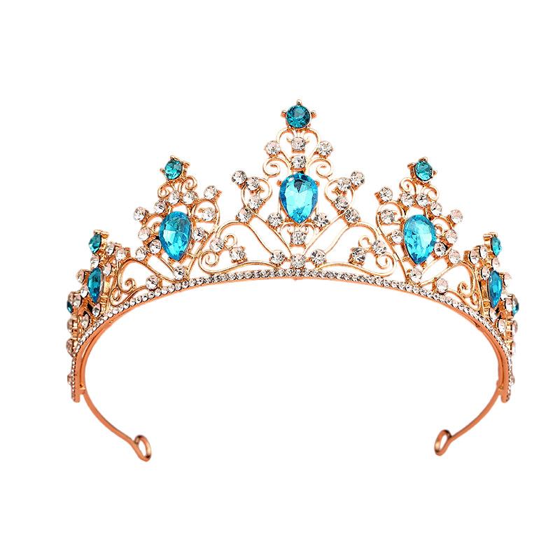 Bridal Tiara Crown Wedding Dress Hair Accessories Stage Host Welcome Baroque Queen Birthday Jewelry Women