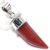 Natural Carnelian Gemstone Handmade 925 Solid Sterling Silver Pendant 2" L2d14