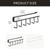 Multipurpose 6 Hook Kitchen Cup Holder Home Accessory for Cabinet and Wall Storage of Mugs and Daily Use Items