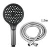 New Round Booster Shower Head Three-speed Large Panel Handheld Shower Head Home Bath Shower Set