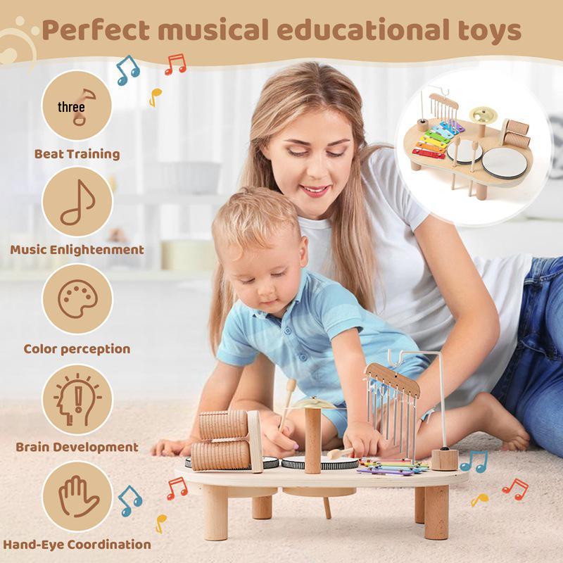 Wooden Music Box: Children's Educational Tapping Toy & Early Learning Instrument