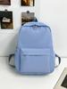 Schoolbag Casual Large Capacity Backpack Ins Style Fashion Girl Korean Version Solid Color Simple College Student Schoolbag Travel Backpack