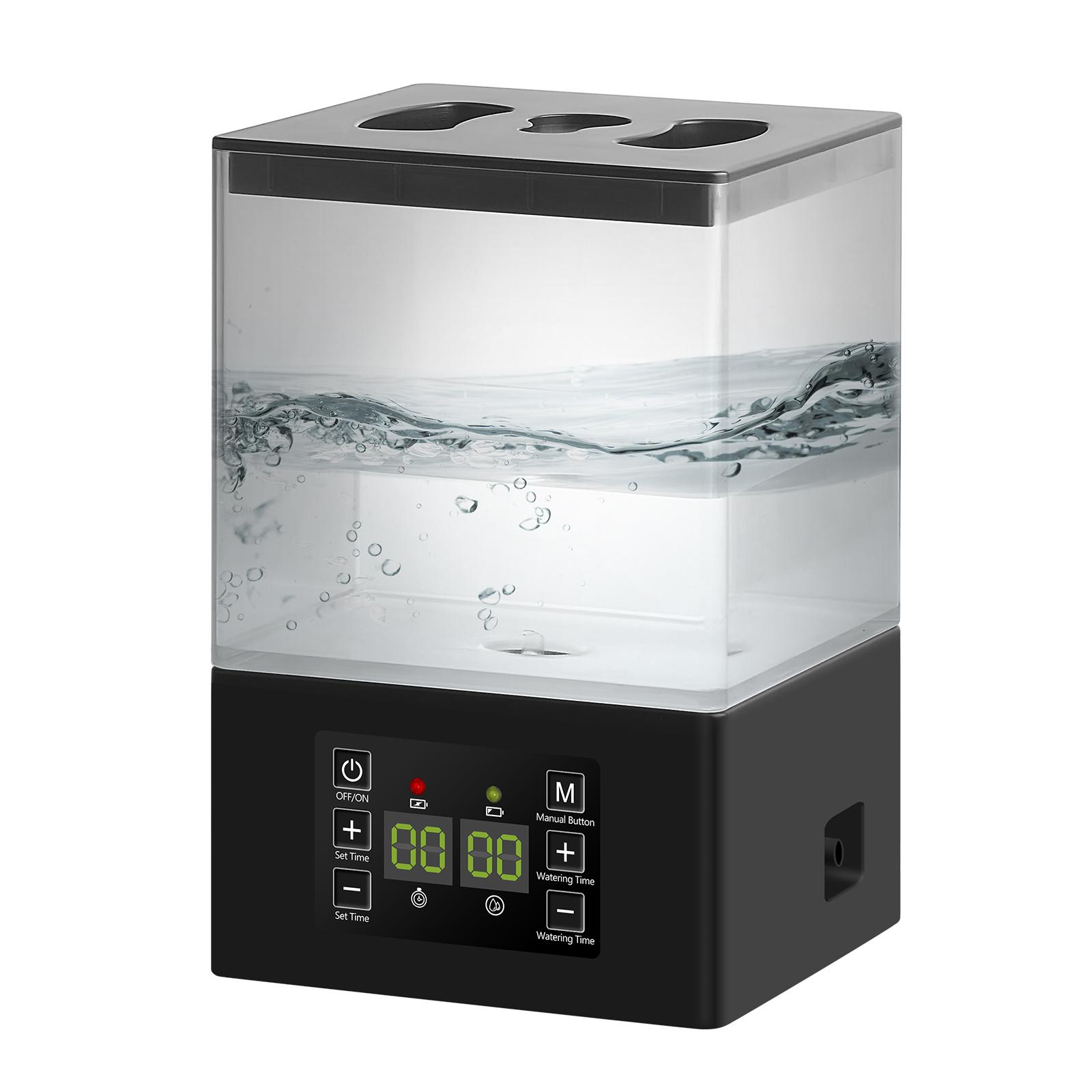 

Горшечные растения Автоматическая система полива 1.3л бак Домашний капельный полив растений Полив растений Автоматический таймер для цветов Инструменты для сада чёрный