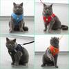 Escape Proof Cat Vest Harness with Leash Adjustable Reflective Puppies Kitten Collar Vest Small Dog Breathable Harness Pet Leads