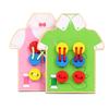 Montessori Wooden Buttoning Toy: Enhance Toddler Hand-Eye Coordination & Fine Motor Skills