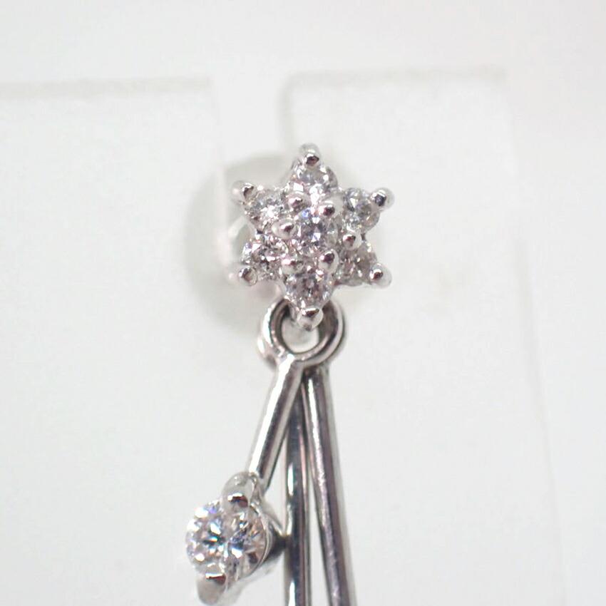 [Pre-owned] VENDOME / 18K White Gold / Diamond / Earrings / J86-13