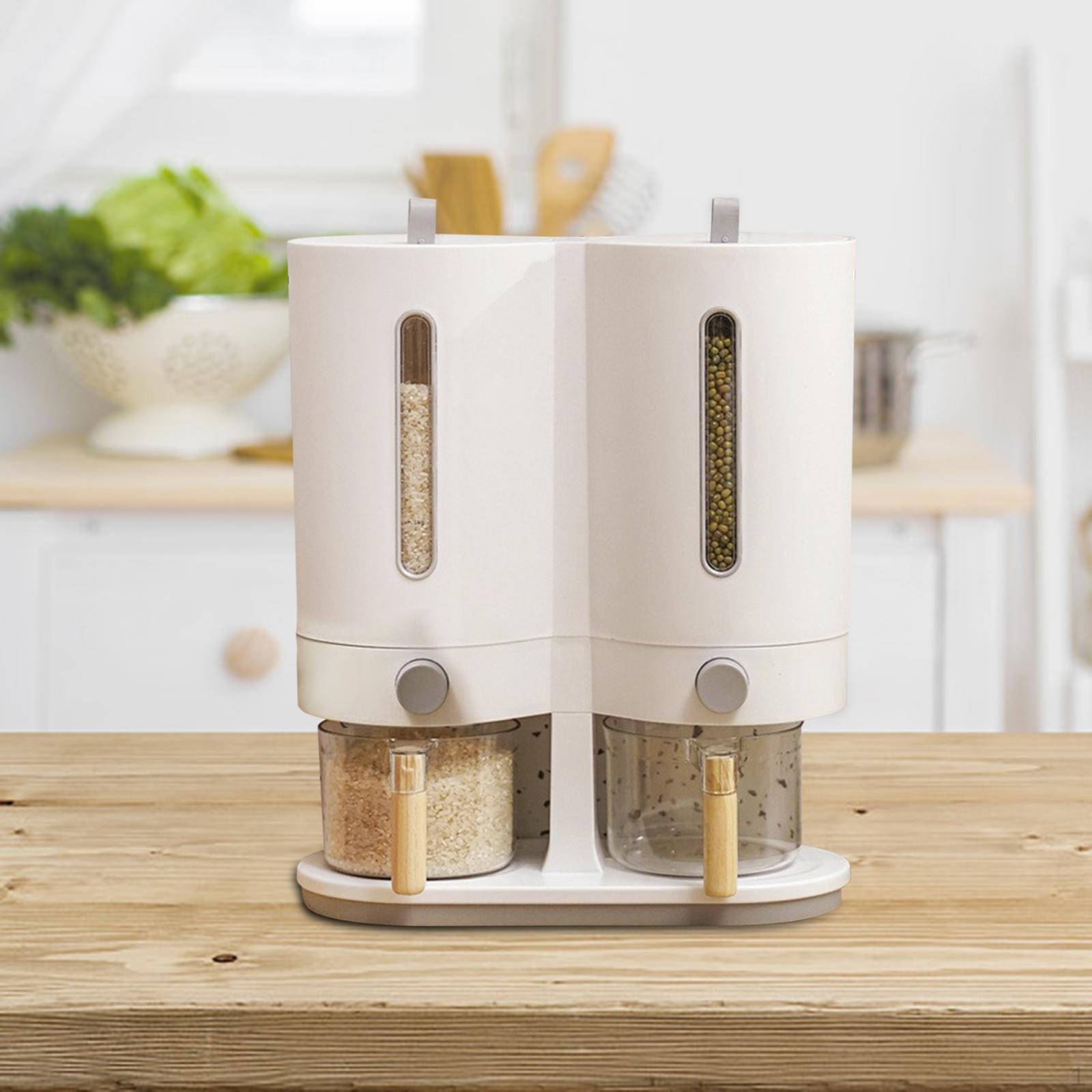 5kg Rice Dispenser Grain White Gray