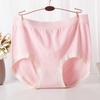 Plus Size Modal Cotton Seamless Mid-High Waist Triangle Panties for Women