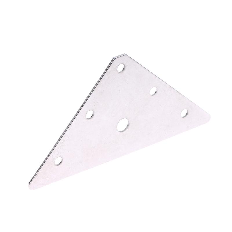 1Set (5 Triangle Codes 5Bag Screws) Stainless Steel Corner Code Triangle Connector Flat Angle Iron Fixed Lamination Accessories