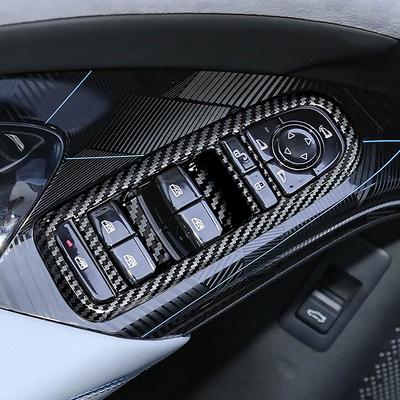 Car Styling Window Glass Lifting Buttons Frame Decoration Cover Trim For BYD Seal EV -2024 Interior Accessories