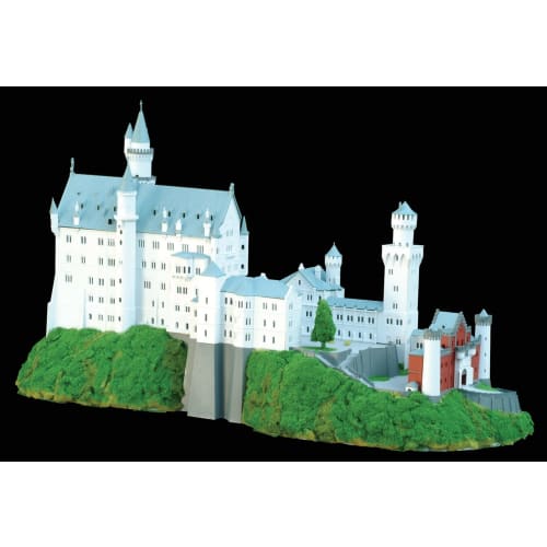 Doyusha 1/220 Western Castle Neuschwanstein Castle Color Plastic Model NSC Molded Color