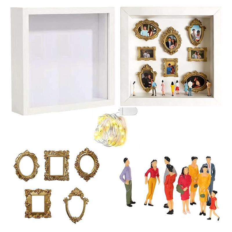 

DIY Personalized Showcase – Unique Mini Museum Box, Custom Family Photo Frame to Present Your Cherished Memories.