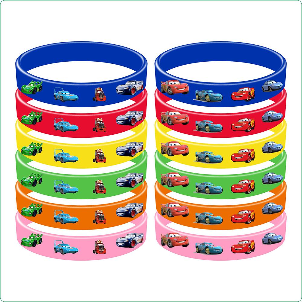 Decorazioni per Festa di Compleanno di Saetta McQueen Cars Bicchieri di Carta Piatti Bomboniere Sacchetti Regalo Souvenir Adesivi Braccialetti Portachiavi