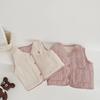 Kids Retro Warm Vest Boys Girls Baby Fleece Cotton Double-sided Vests Autumn and Winter Waiscoat