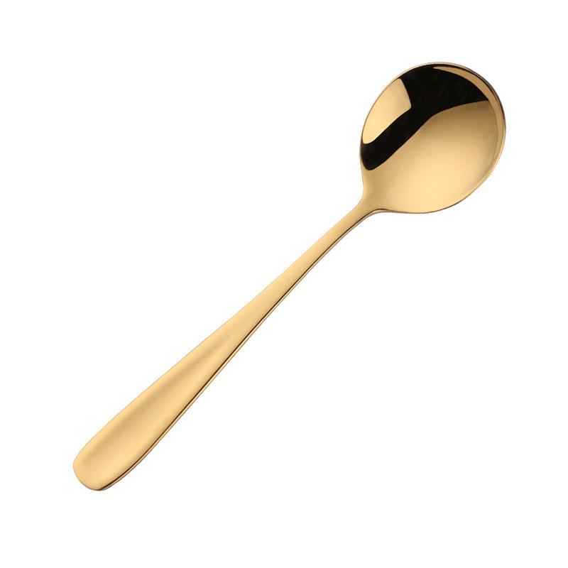 Stainless Steel Coffee Spoon,High Quality Dessert Cake Fruit Spoons Gold Small Snack Scoop  Tea Spoon Kitchen Dinnerware Tools