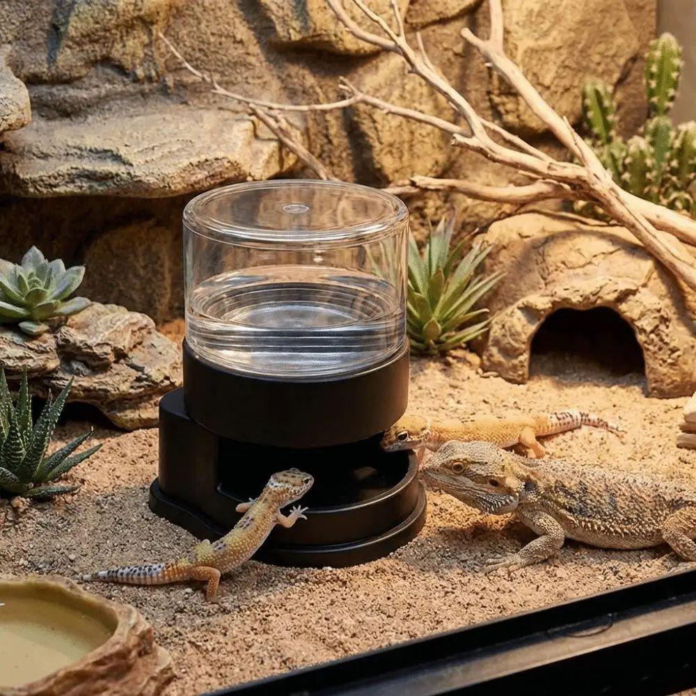 Detachable Reptiles Water Feeder Anti-slip Water Bowl Durable Reptile Water Dispenser  Turtle