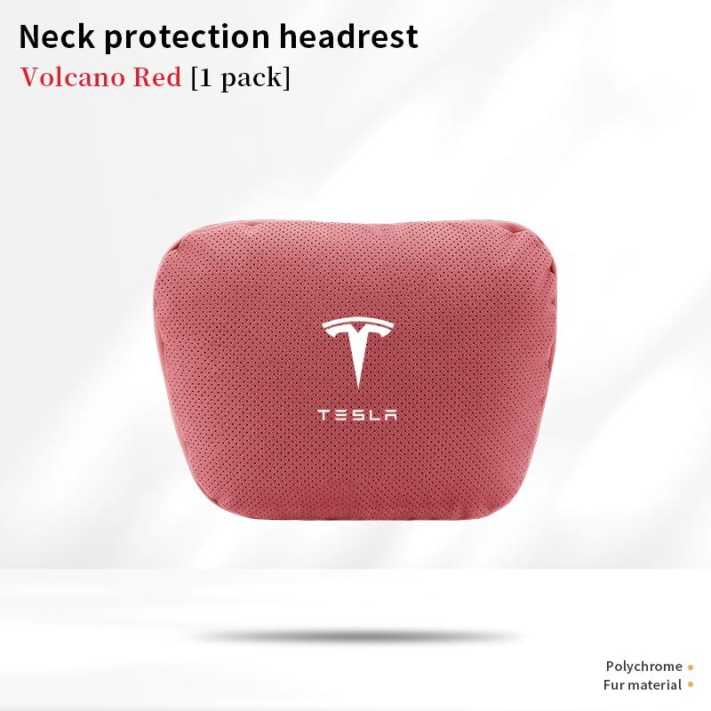 For Tesla Model 3 Model Y Model S Model X Car Headrest Neck Support Seat Soft Neck Pillow Automobile Tesla Interior Accessories