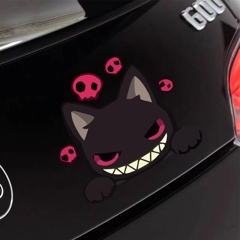 Zhaogi cat car cute cat car stickers glass cover scratches stickers electric car cartoon body stickers decorative accessories
