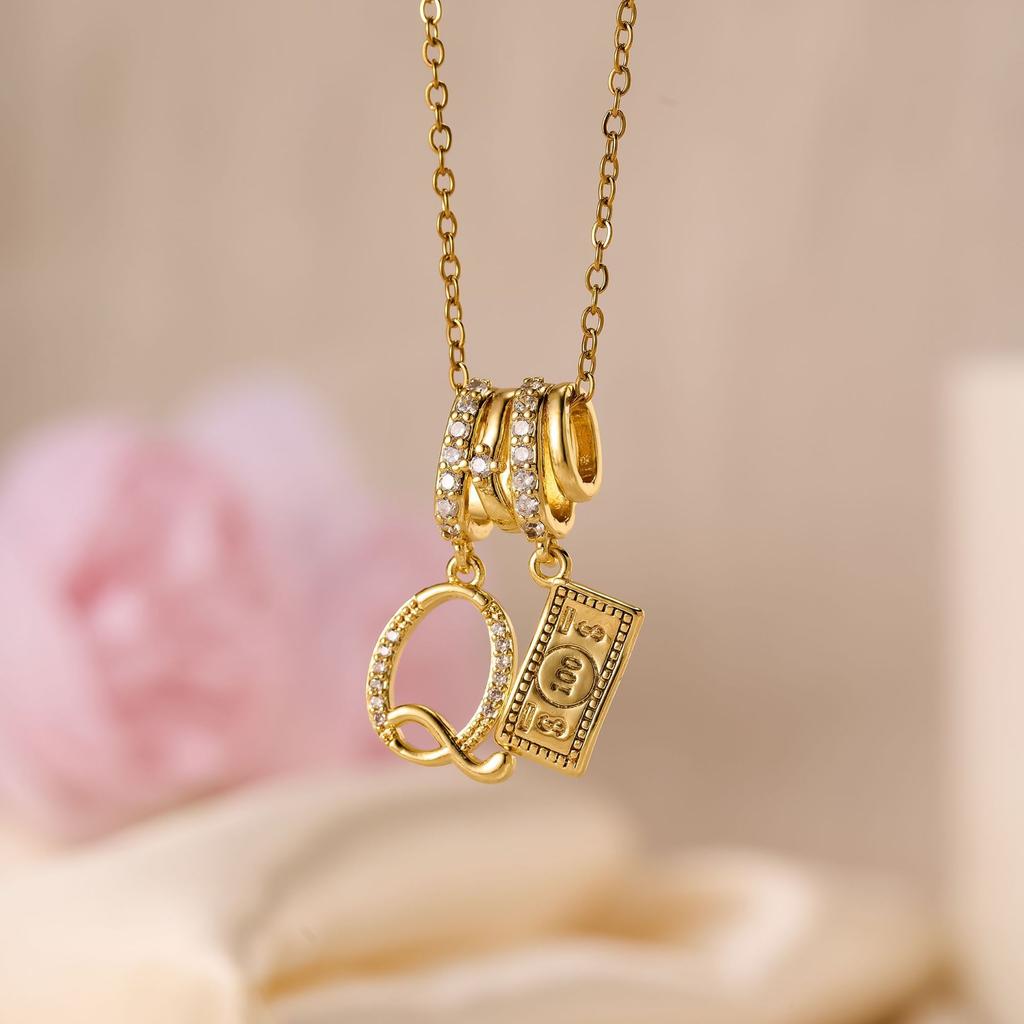 1pc Stainless Steel Aurora Star Pearl Radiant Star Pendant Necklace, With Tiny Crystals, Dreamlike Sparkle Design, Gift For Wife, Female Friends,