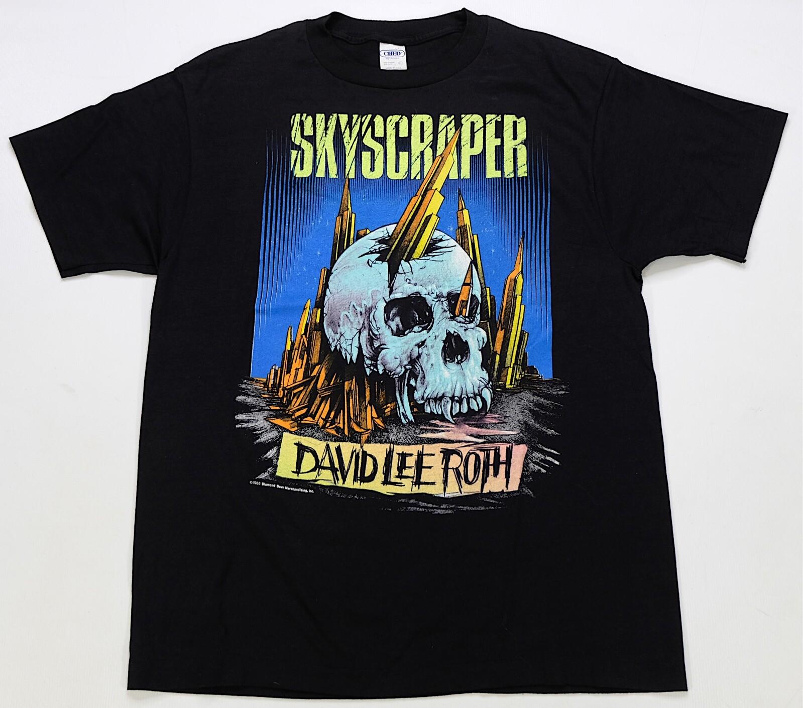 VTG ANVIL David Lee Roth Skyscraper World Tour 1988 T Shirt 80s Black SZ XL S