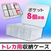 Trading Card Storage Case, Deck Management, Waterproof, Dustproof, Large Capacity, PSA Loader Compatible, Removable Dividers, Clear Color