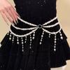 Tassel Thin Waist Chain Belt Multilayer Women Body Chain Belt Fashion Body Jewelry  Streetwear