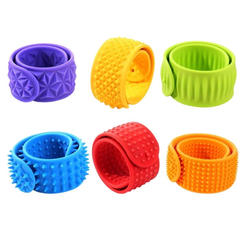 

Детский браслет-пощечина с текстурой и дизайном сенсорного камня для развития эмоциональной экспрессии и успокаивающее средство 1