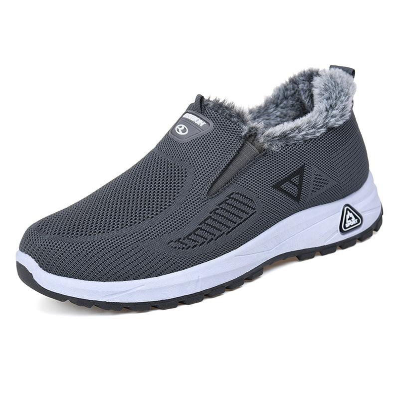 Cotton Shoes Men's Winter Models Fleece Thickened Warm Casual Soft Sole Not Tired Feet Snow Boots