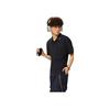 Li Ning Sports Trend Series Simple Casual Solid Color Short Sleeve Polo Shirt Men Polo Shirts Deep-Navy APLU165-2