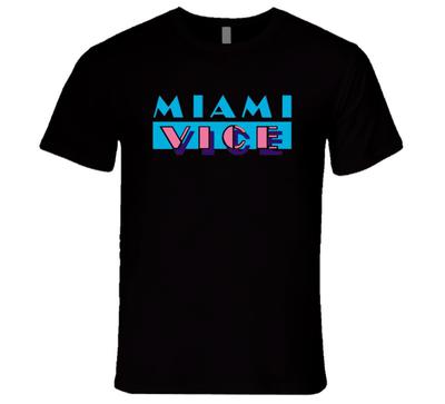 Miami Vice Fun Jacuzzi Machine à remonter le temps Film Populaire T-shirt Hommes Femmes T-shirts Haut
