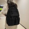 Harajuku Students School Bag Large Capacity Shoulders Bag Fashion Canvas Backpack Travel