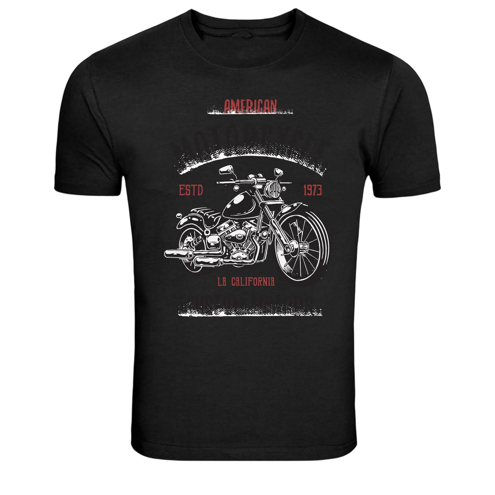 Vintage Motorcycle American Rider Biker Graphic T-Shirt S