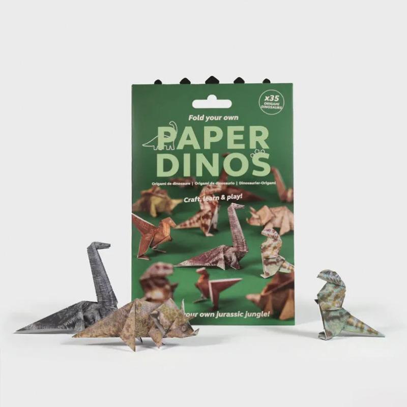 Creative DIY Paper Cats Handmade DIY Paper Cat Dog Dinosaur Folding Animal Folding Craft Paper Set for Home Decoration Gifts