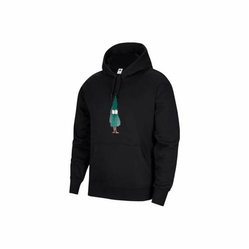 Nike Men s Black Fleece-Lined Hoodie M чёрный
