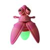 3D Printed Firefly Ornament Cute Magnetic Firefly Figurine with Glow-in-the-dark Tail Colorful Firefly Refrigerator Magnet for Home Decor Fun Gift