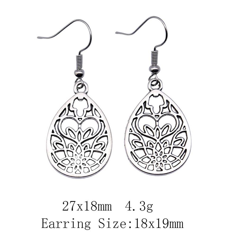 New Year's Day Earrings Women Geometric Water Drop Circle Drop & Dangle Earring Home Garden Party Earrings