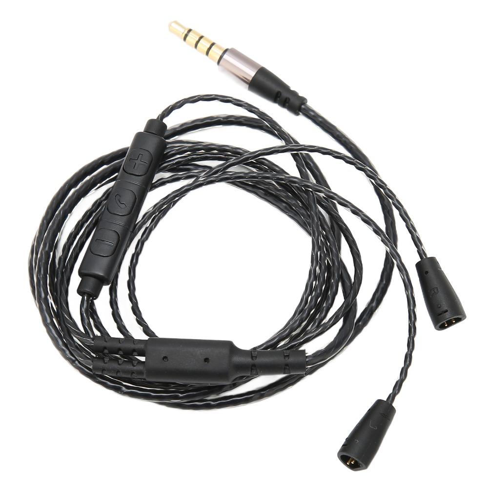 3.5mm Plug Headphone Audio Cord Headphone Replacement Cable for IE 8 IE 80 Audio Replacement