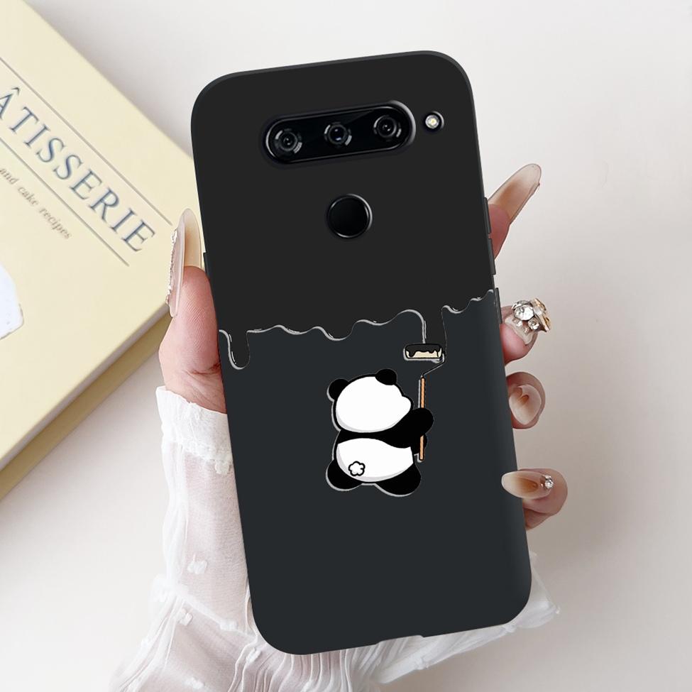 For LG V40 V50 ThinQ Case V50S ThinQ Cute Cartoon Cat Luxury Cool Shockproof Silicone Back Cover For LG V50S ThinQ 5G Phone Case