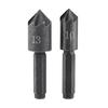 2pcs 7 Flute 82 Degrees 1 4  Hex Shank High Carbon Steel Countersink Cutter Bits