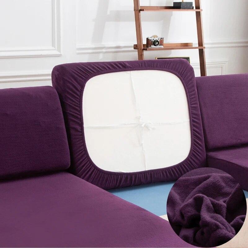 Plüsch Sofakissenbezug Für Wohnzimmer Sofabezüge Überwurf Für Chaiselongue Sofa Schutzbezug