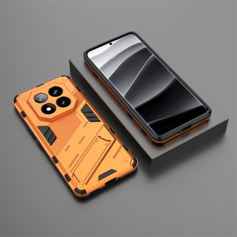 Note14 Pro+ Case Armor Shockproof Phone Cases For Xiaomi Redmi Note 14 Pro Note14Pro 5G 4G Magnetic Holder Stand Back Cover