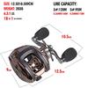 Baitcasting Reels 12+1/18 +1BB 7.2:1/6,3:1 Vänster/Höger Hand Fram Dra Snurrande Rulle Kastning Fiske Rulle