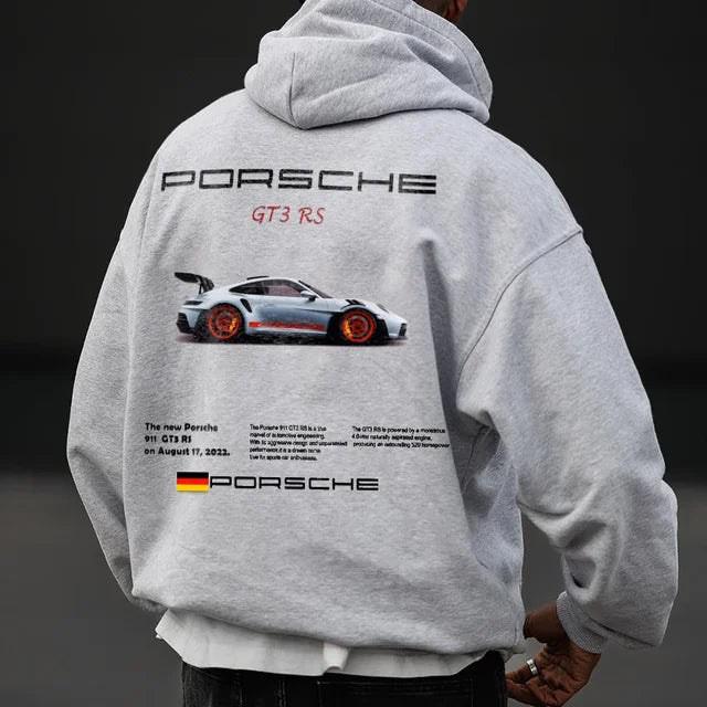 2025 Frühling Herren Herzklopfen Auto-Print Hoodie - Beliebtes Kapuzensweatshirt