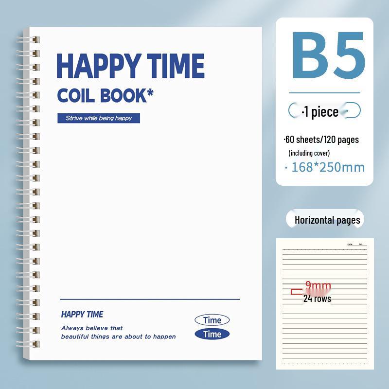 Coil-Bound B5 Notebook: Simple, High-Value for College & Junior High Students