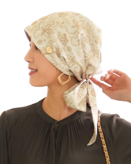 

MY Medical Care Lace Appearance Hair Oriental Pattern [KISS LIFE] Hat, Hat, 2-way, Cute, Stylish, Summer, Type, Cancer, Care, Loss, Women s, Audrey,