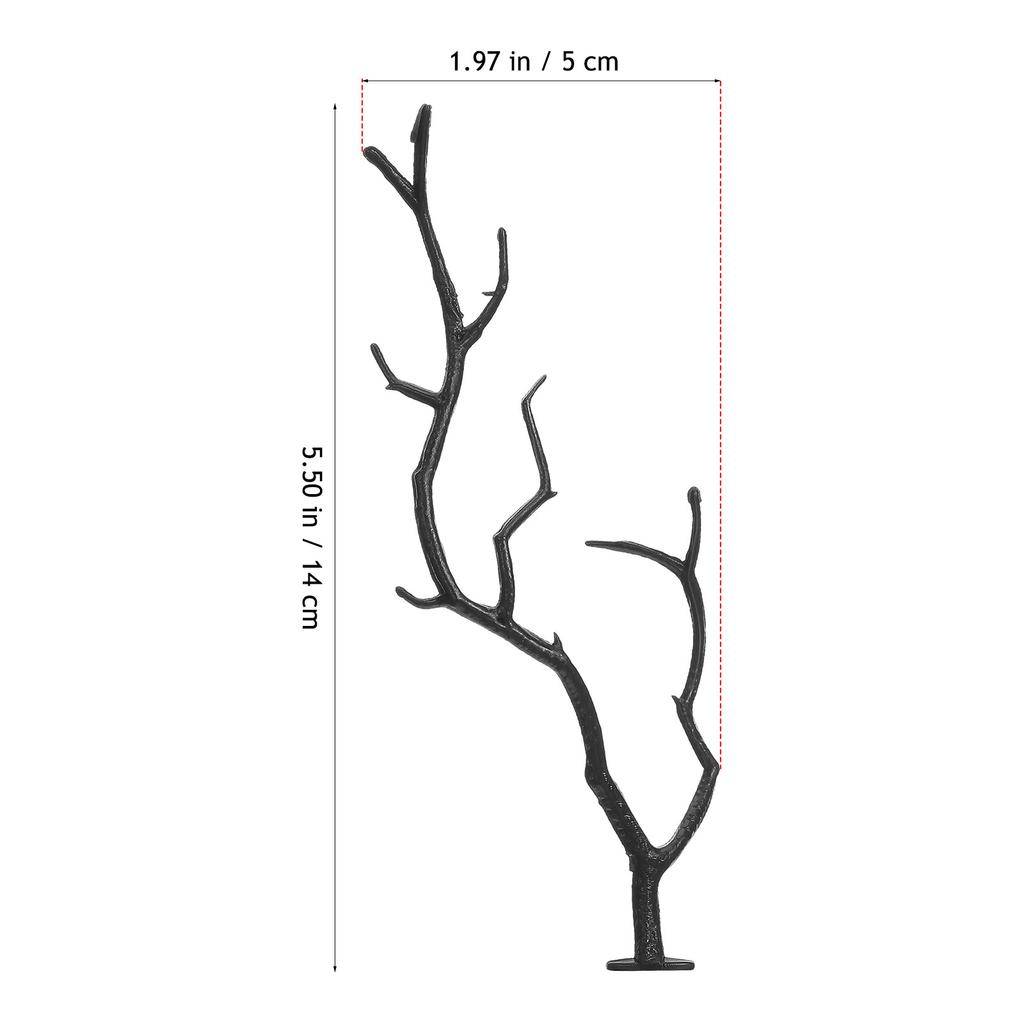 6Pcs Artificial Antler Branches Coral Design Fake Twig Decor for Halloween Party Home Vase Filling DIY Craft Layout Props