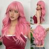 Red Synthetic Wigs Long Body Wavy Wig Natural Hairline Daily Red Hair Heat Resistant Fiber Smooth Party Cosplay Wig